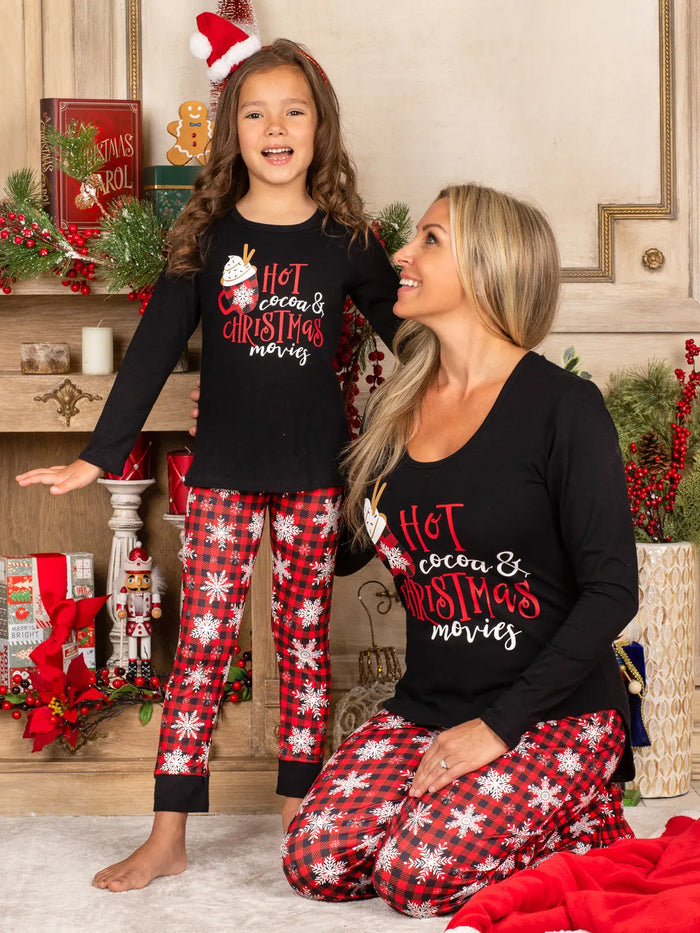 Mommy and Me Matching Pajamas | Hot Coco & Christmas Movies Pajama Set