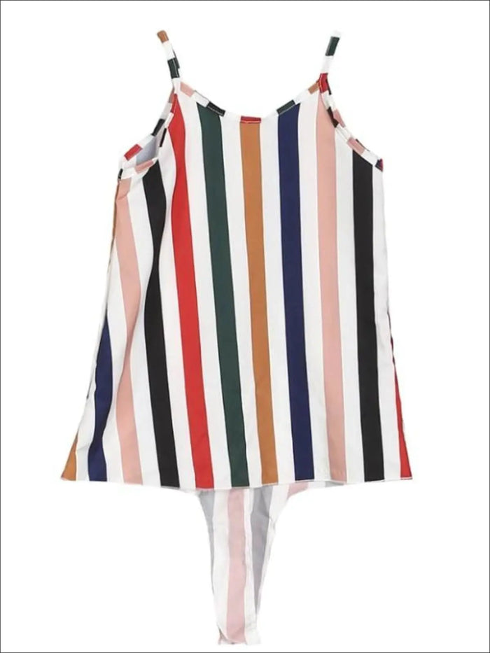 Mommy & Me Striped Sleeveless Jumpsuit and Maxi Dress - Multicolor / 12M - Mommy & Me