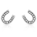 Montana Silversmiths Crystal Clear Stuck on Luck Post Earrings