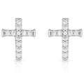 Montana Silversmiths Crystal Cross earrings
