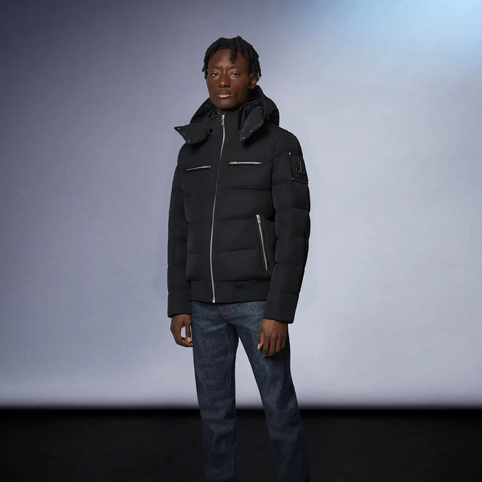 Moose Knuckles - Peace River Bomber Jacket in Black - Nigel Clare