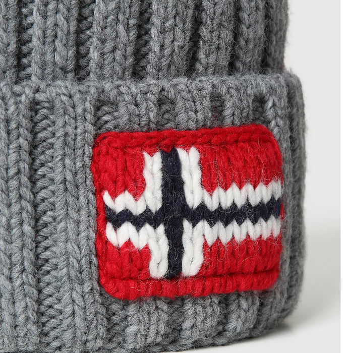 Napapijri - Semiury 4 Beanie in Med Grey - Nigel Clare