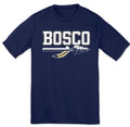 NAVY PERFORMANCE PE T-SHIRT WITH BOSCO LOGO