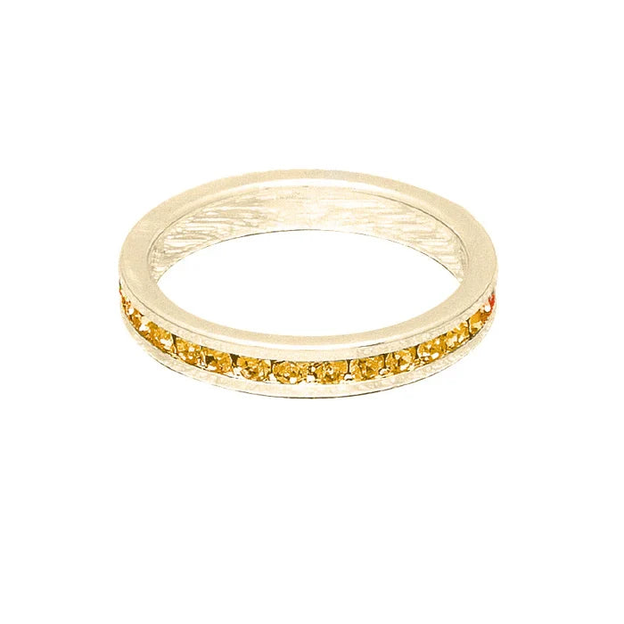 November (Topaz) Yellow Gold Ring | Size 7