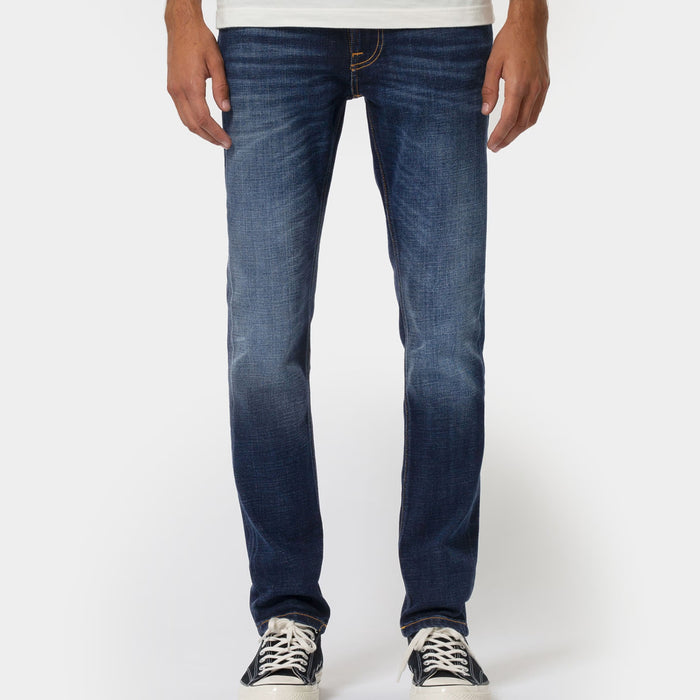 Nudie Jeans - Lean Dean Dark Deep Worn Jeans - Nigel Clare