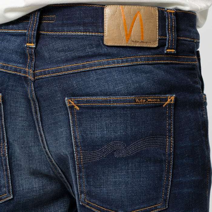 Nudie Jeans - Lean Dean Dark Deep Worn Jeans - Nigel Clare