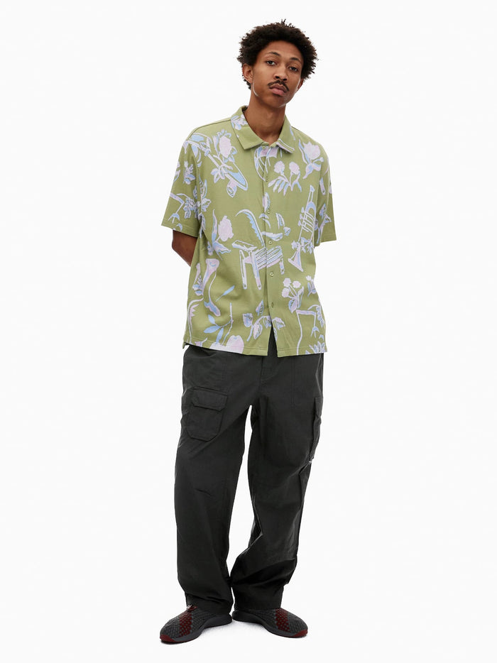 Object Jacquard Button Up Top
