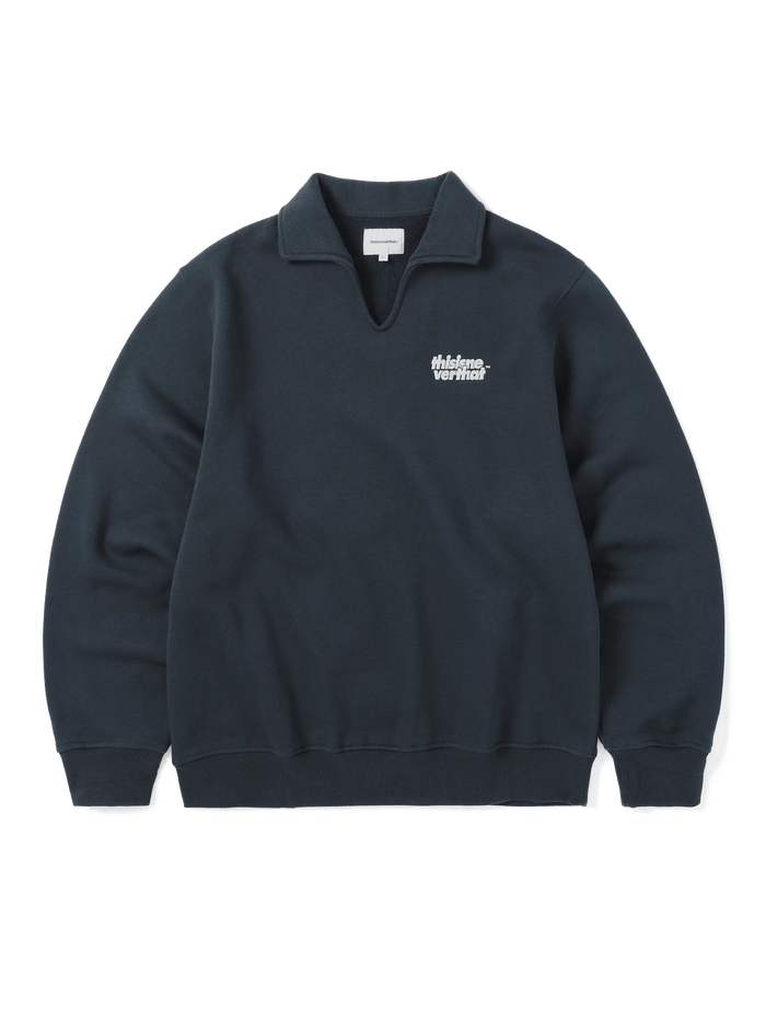 Open Collar Sweatshirt