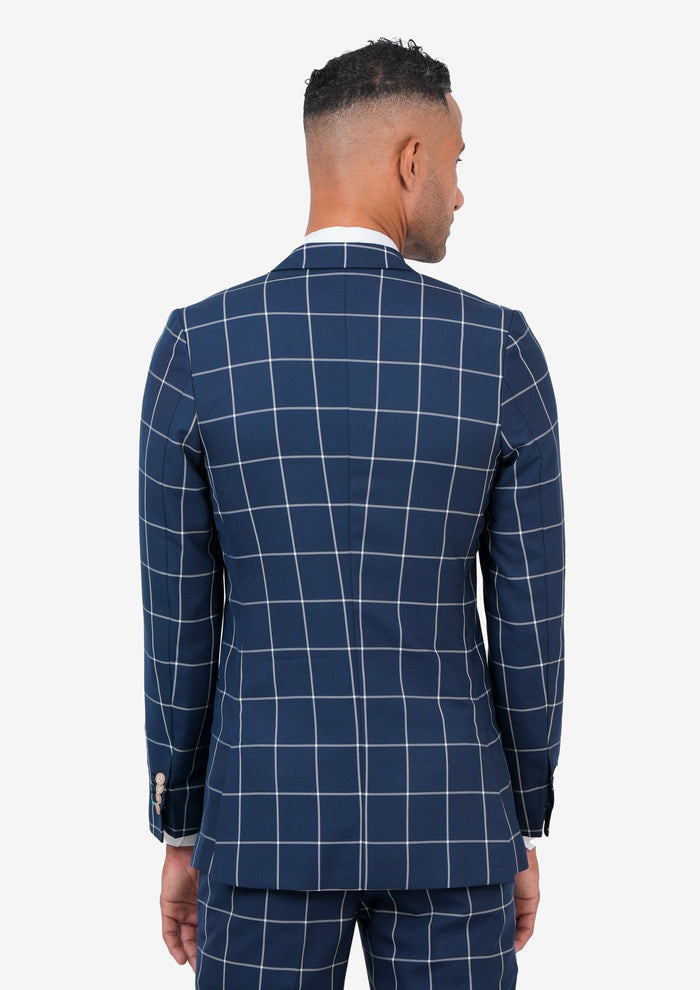 Astor Oxford Blue Windowpane Suit - SARTORO