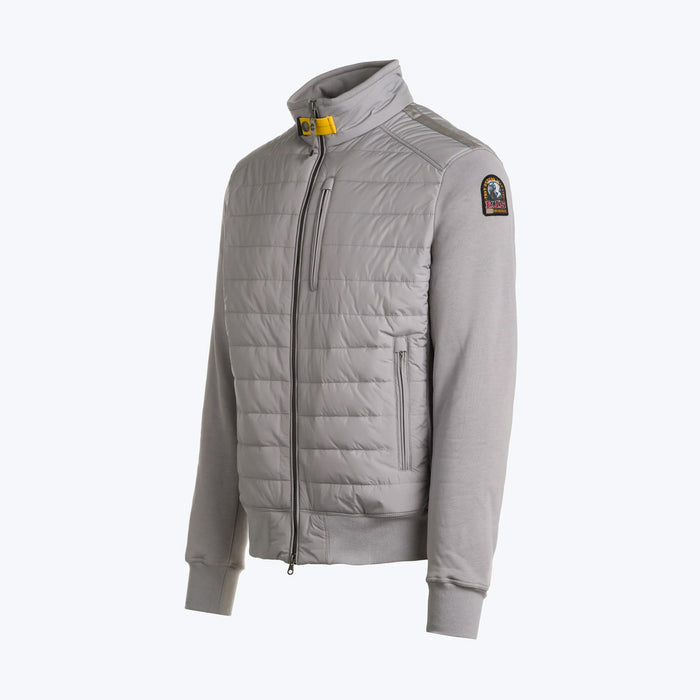 Parajumpers - Elliot Quilt Hooded Jacket in Paloma Grey - Nigel Clare