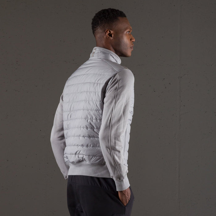 Parajumpers - Elliot Quilt Hooded Jacket in Paloma Grey - Nigel Clare