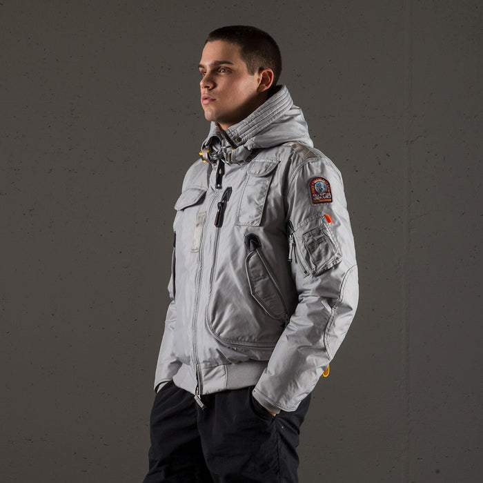 Parajumpers - Gobi Base Hooded Bomber Jacket in Paloma Grey - Nigel Clare