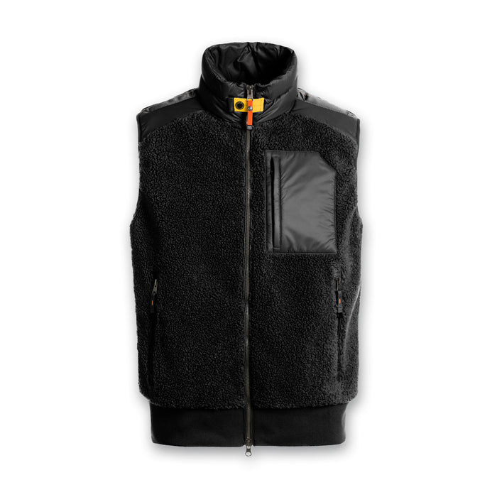 Parajumpers - Selkup Fleece Gilet in Black - Nigel Clare