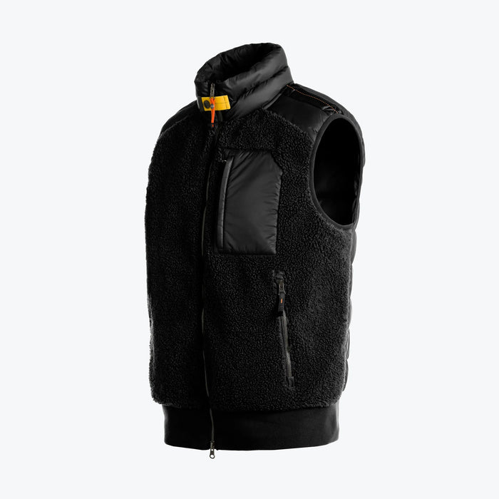 Parajumpers - Selkup Fleece Gilet in Black - Nigel Clare