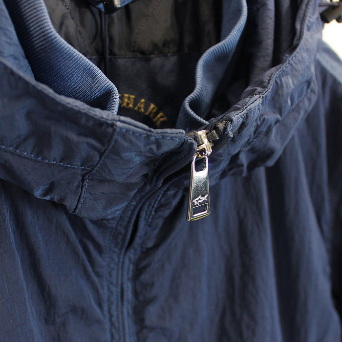 Paul & Shark - Garment Dyed Nylon Jacket in Blue - Nigel Clare