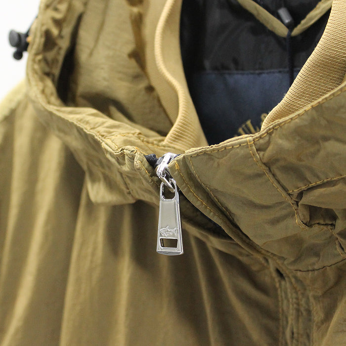 Paul & Shark - Garment Dyed Nylon Jacket in Khaki - Nigel Clare