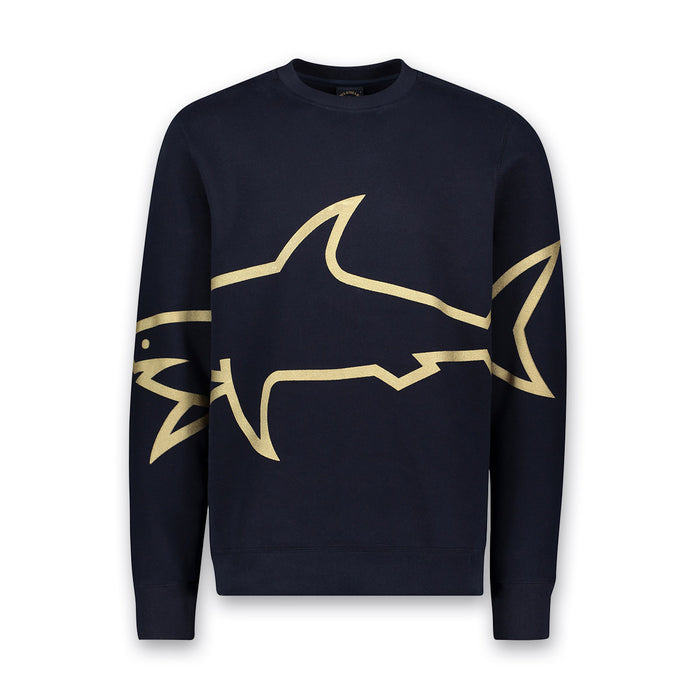 Paul & Shark - Gold Shark Sweatshirt in Navy - Nigel Clare