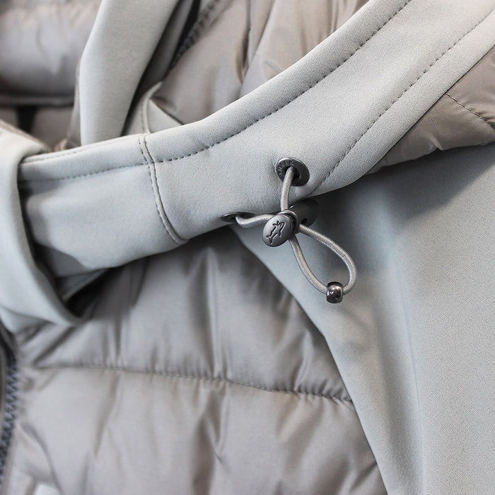 Paul & Shark - Hooded Hybrid Jacket in Grey - Nigel Clare