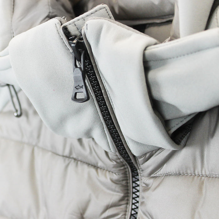 Paul & Shark - Hooded Hybrid Jacket in Grey - Nigel Clare