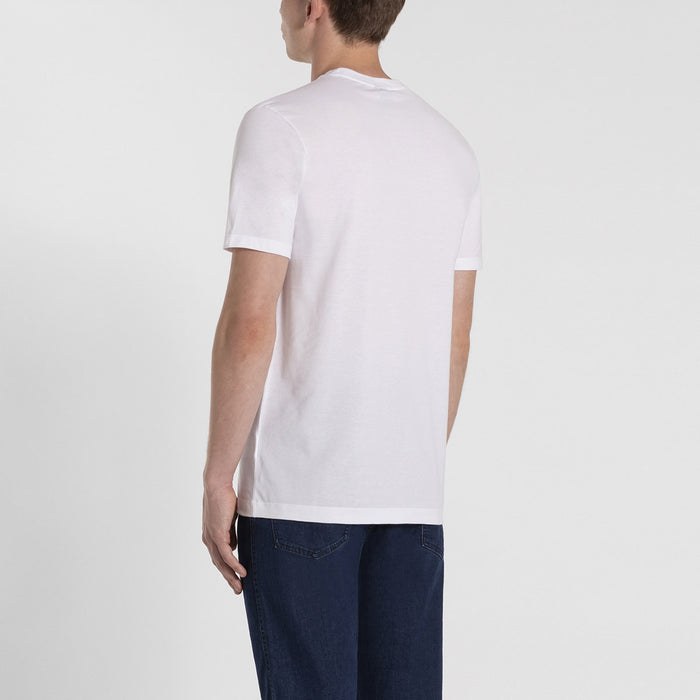 Paul & Shark - Logo Patch T-Shirt in White - Nigel Clare