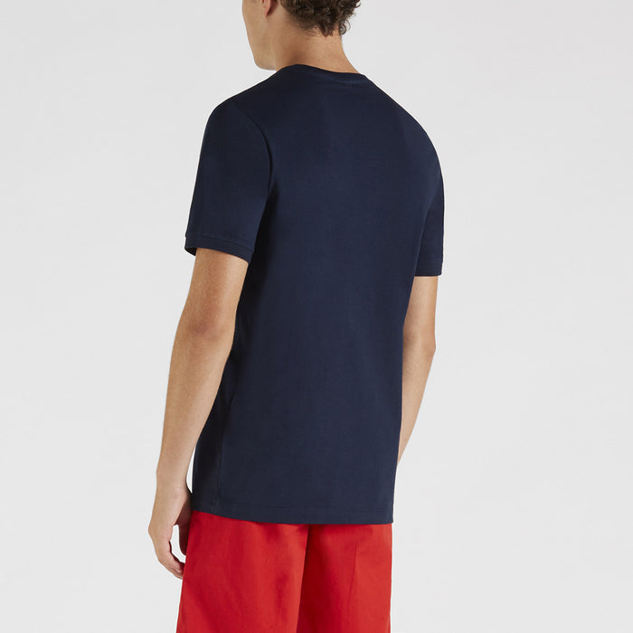 Paul & Shark - Printed Logo T-Shirt in Navy - Nigel Clare