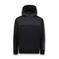 Paul & Shark - Typhoon Reflex Logo 1/4 Zip Hoodie in Black - Nigel Clare