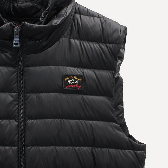 Paul & Shark - Ultralight Down Gilet in Black - Nigel Clare
