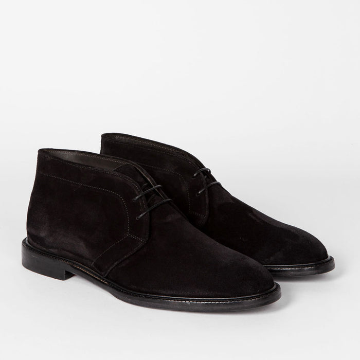 Paul Smith - Mendes Suede Boots in Black - Nigel Clare