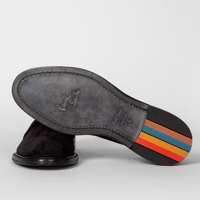 Paul Smith - Mendes Suede Boots in Black - Nigel Clare