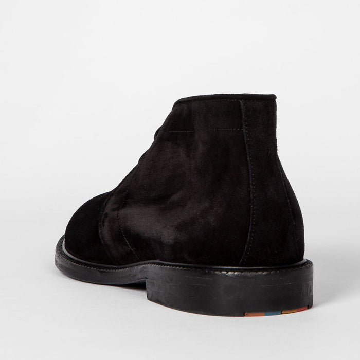 Paul Smith - Mendes Suede Boots in Black - Nigel Clare