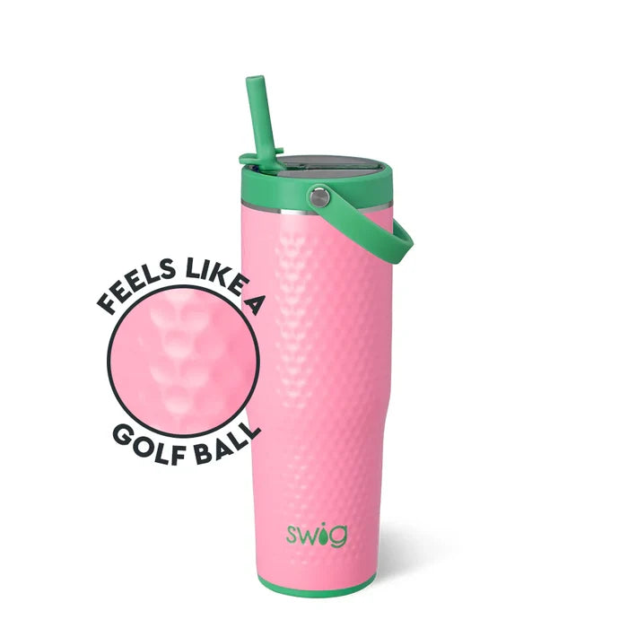 Pink Golf Ball Leakproof To-Go Tumbler 30oz