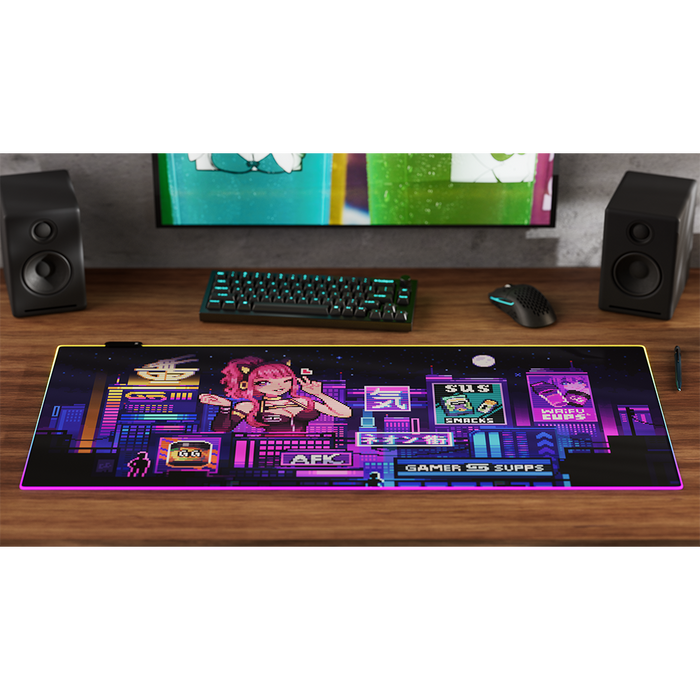 PIXEL CUPS: 2069 RGB Mouse Pad - Gamer Supps