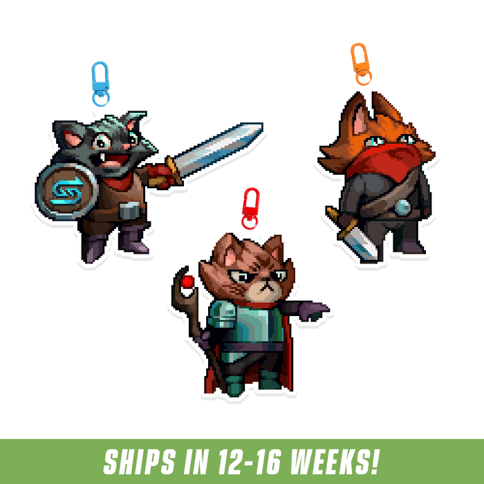 PIXEL CUPS x Emongg: Acrylic Keychain Set - Gamer Supps