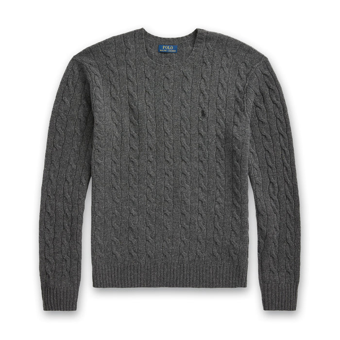 Polo Ralph Lauren - Cable Knit Jumper in Grey - Nigel Clare