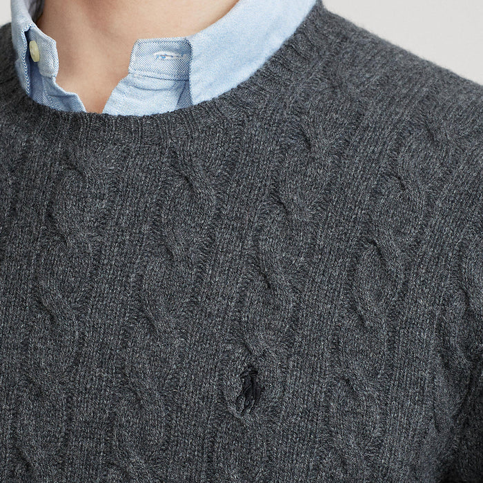 Polo Ralph Lauren - Cable Knit Jumper in Grey - Nigel Clare
