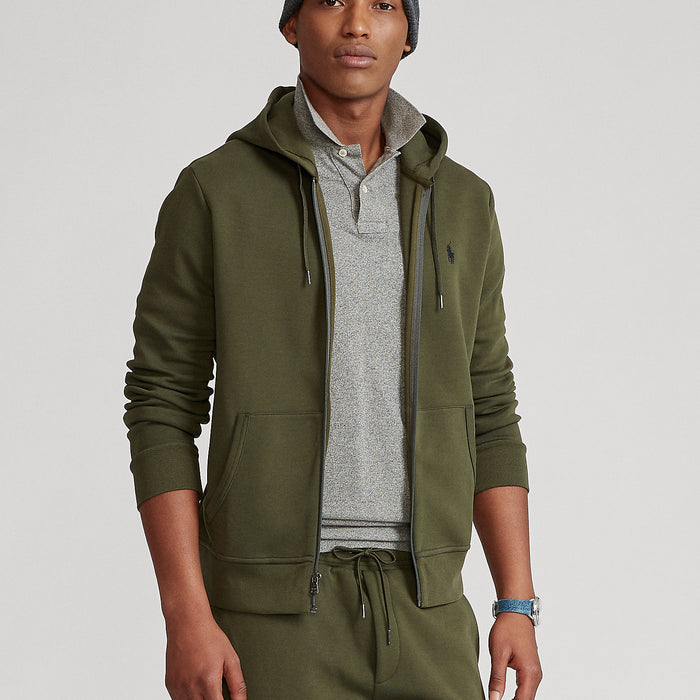 Polo Ralph Lauren - Double Knit Full Zip Hoodie in Green - Nigel Clare