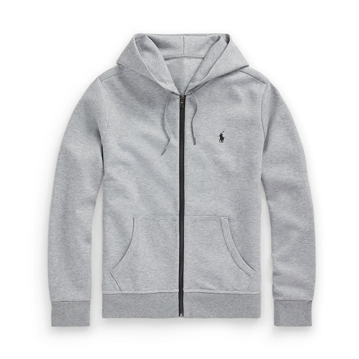 Polo Ralph Lauren - Double Knit Full Zip Hoodie in Grey - Nigel Clare