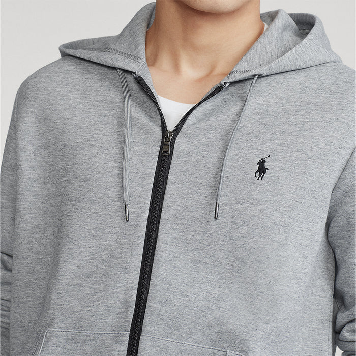 Polo Ralph Lauren - Double Knit Full Zip Hoodie in Grey - Nigel Clare