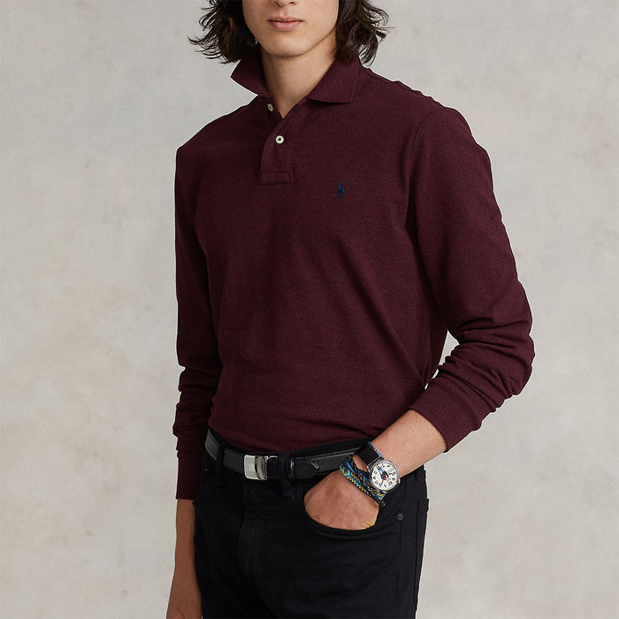 Polo Ralph Lauren - Long Sleeve Polo Shirt in Burgundy - Nigel Clare
