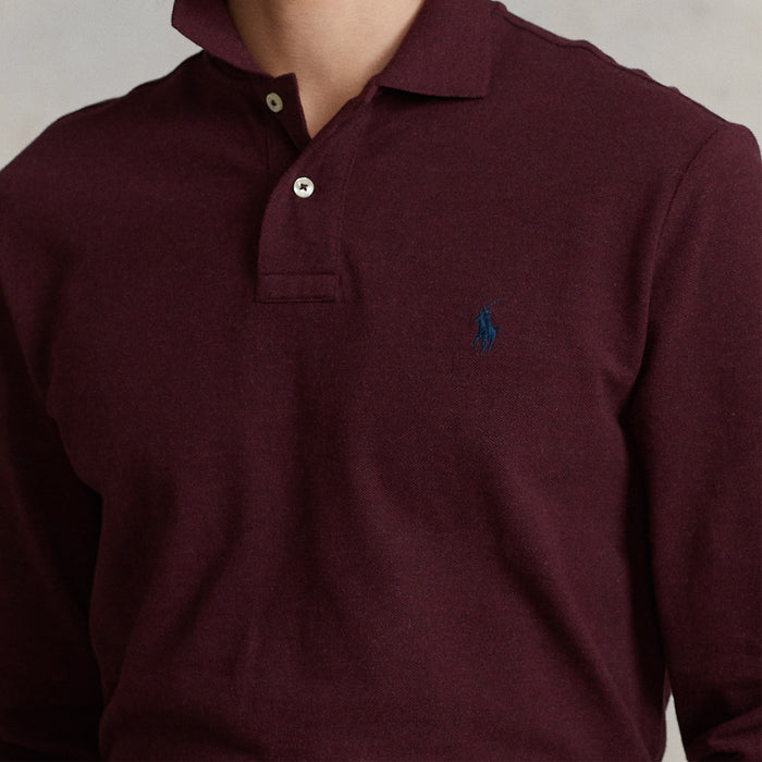 Polo Ralph Lauren - Long Sleeve Polo Shirt in Burgundy - Nigel Clare