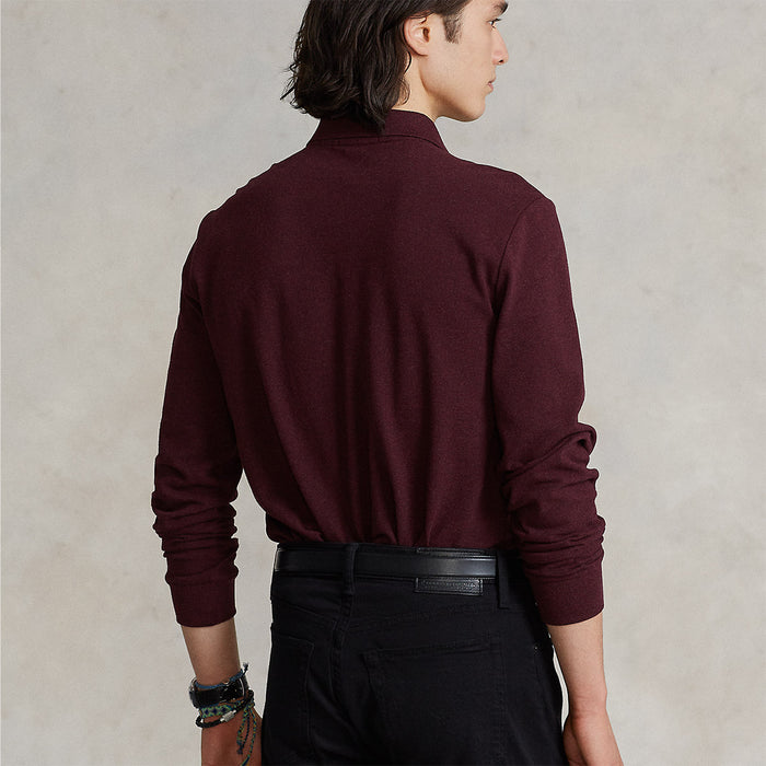 Polo Ralph Lauren - Long Sleeve Polo Shirt in Burgundy - Nigel Clare