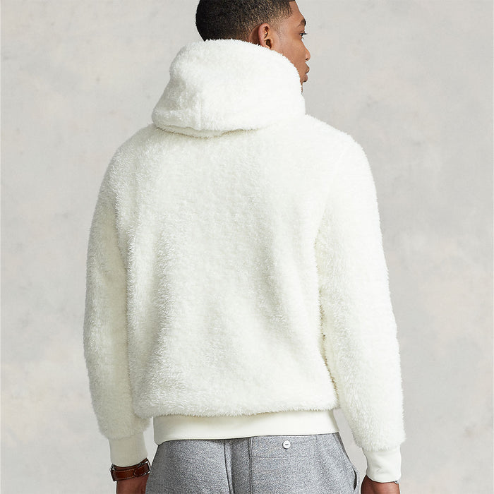 Polo Ralph Lauren - Sherpa Fleece Hoodie in Cream - Nigel Clare