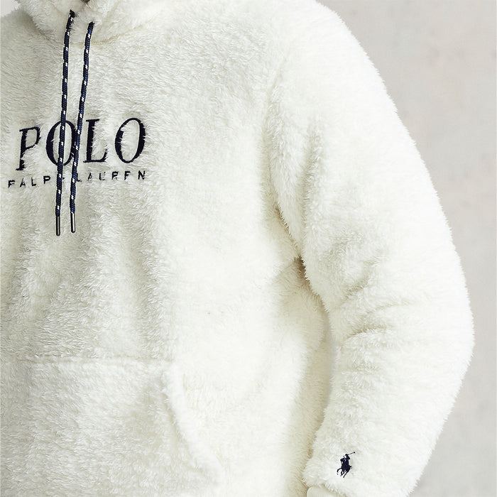 Polo Ralph Lauren - Sherpa Fleece Hoodie in Cream - Nigel Clare