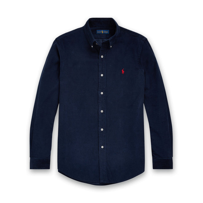 Polo Ralph Lauren - Slim Fit Corduroy Shirt in Navy - Nigel Clare