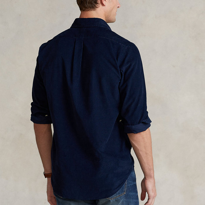 Polo Ralph Lauren - Slim Fit Corduroy Shirt in Navy - Nigel Clare