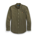 Polo Ralph Lauren - Slim Fit Long Sleeve Sport Shirt in Khaki - Nigel Clare
