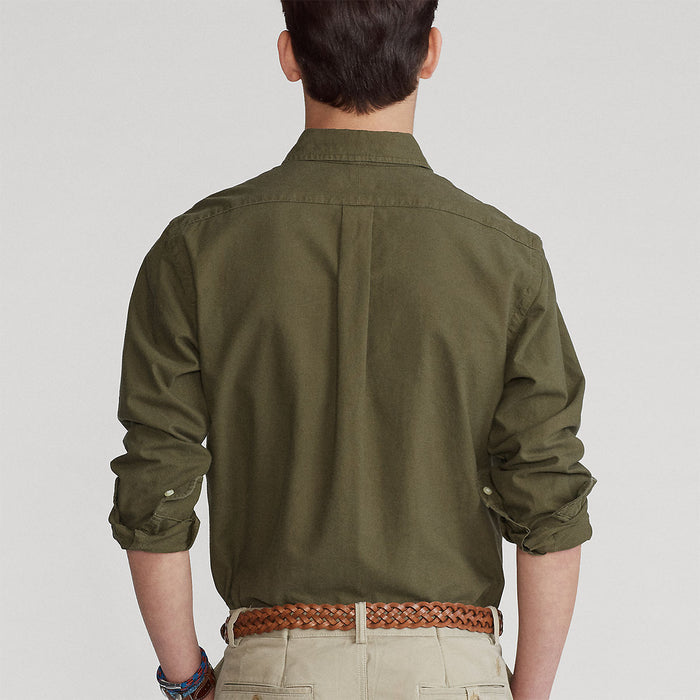 Polo Ralph Lauren - Slim Fit Long Sleeve Sport Shirt in Khaki - Nigel Clare