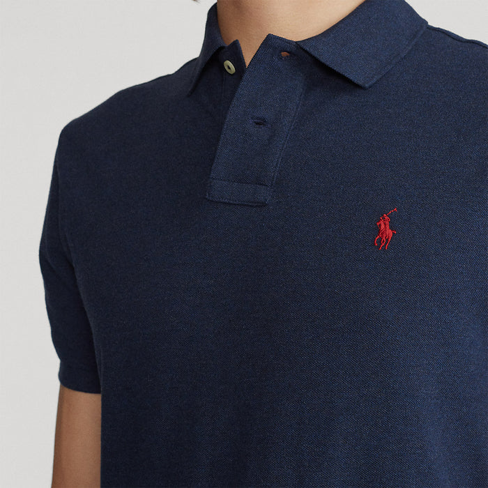 Polo Ralph Lauren - Slim Fit Mesh Polo Shirt in Navy - Nigel Clare