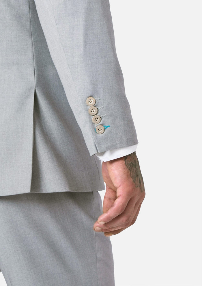 Ellis Powder Grey Twill Suit - SARTORO