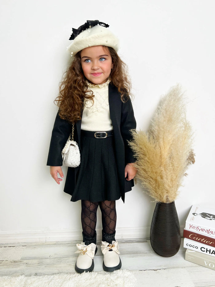Preppy Casual Pleated Skirt Mia Belle Girls